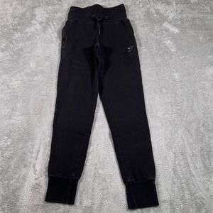 Gymshark Joggers Men's Black Size Small‎ Oversized Adjustable Drawstring